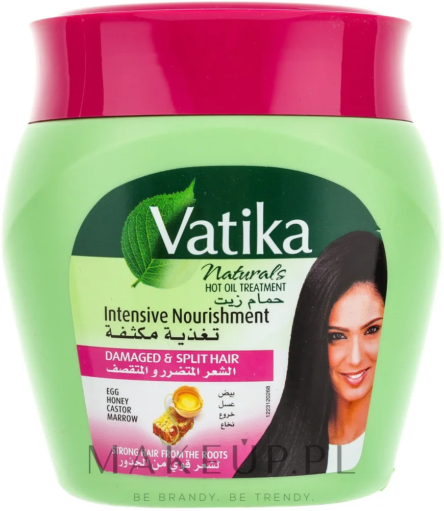 Маска для волос Dabur Vatika Egg Protein питательная, для ослабленных, с яичными протеинами, мёдом и оливой, 500 г