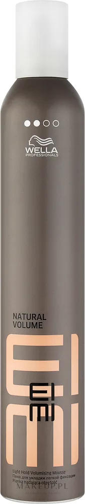 Wella Professionals Eimi Natural Volume пенка для волос фиксирующая для естественного объёма мусс для укладки прикорневой объём 500 мл