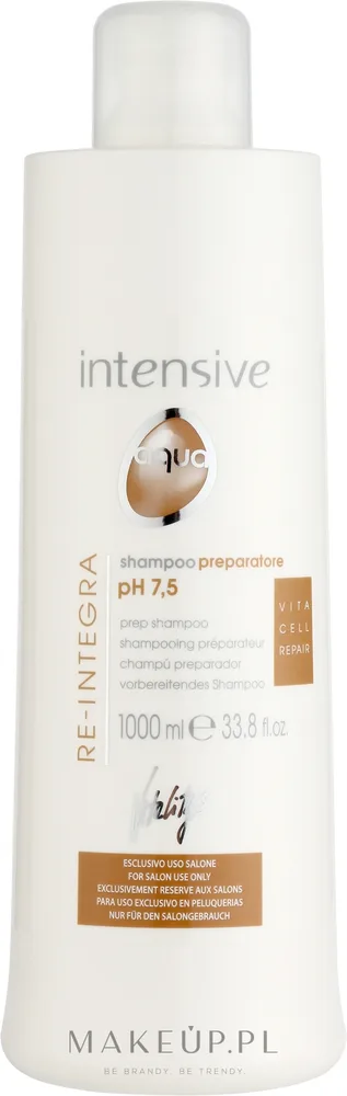 Глубоко очищающий шампунь Vitality's Intensive Aqua Re-Integra Shampoo pH 7,5, 1000 мл