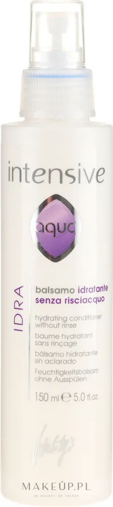 Vitality's Intensive Aqua Hydrating бальзам для волос увлажняющий несмываемый с аминокислотами шёлка и пантенолом 150 мл