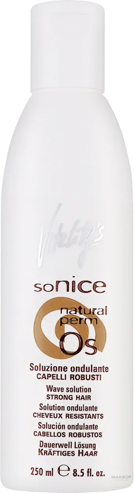 Vitality's SoNice 0S состав для химической завивки волос 250 мл, средство для перманентной завивки профессиональное с протеинами шёлка