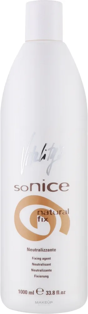 Vitality's SoNice Natural Fix нейтрализатор для волос после химической завивки, фиксатор для ондуляции, 1000 мл