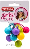 Titania Girls Care резинки для волос детские Ball с декоративными шариками набор 5 шт — фото 1