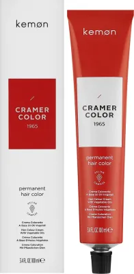 Kemon Cramer Color краска для волос стойкая с кокосовым маслом 100 мл, профессиональная крем-краска для окрашивания и закрашивания седины