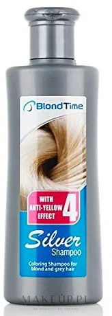 Тонирующий шампунь Blond Time Silver №4 для осветлённых и седых волос против желтизны, 150 мл