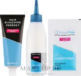 Blond Time Silver Effekt N2 краска осветлитель для волос обесцвечивающий до 4 тонов серебристый блонд набор 135 мл — фото 2