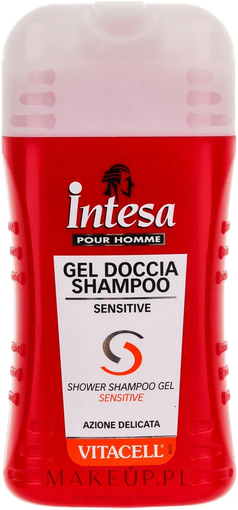 Деликатный шампунь-гель для душа Intesa Vitacell Sensitive Shower Shampoo Gel для мужчин, 250 мл