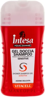 Деликатный шампунь-гель для душа Intesa Vitacell Sensitive Shower Shampoo Gel для мужчин, 250 мл