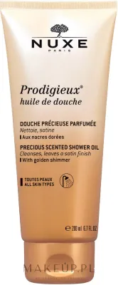 Nuxe Prodigieux Huile de Douche Shower Oil масло для душа увлажняющее 200 мл, гель масло для тела с мерцающими частицами