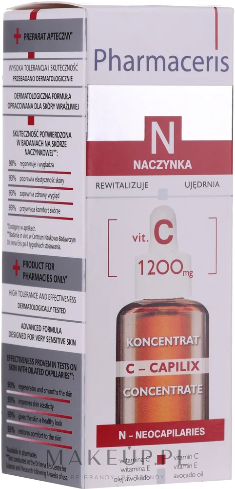 Сыворотка для лица Pharmaceris N Vit. C 1200 mg укрепляющая и разглаживающая с витамином С 30 мл
