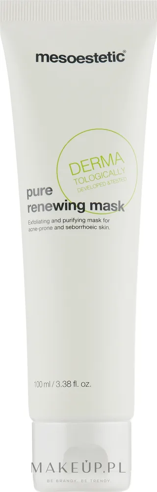 Очищающая глиняная маска для жирной и комбинированной кожи Mesoestetic Pure Renewing Mask, 500 мл