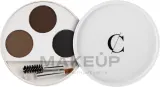 Набор для оформления бровей Couleur Caramel с кистью и щёточкой, оттенок 28 - For Blondes — фото 1