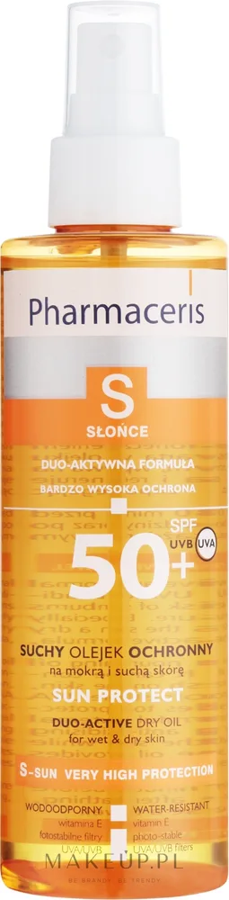 Сухое защитное масло для тела Pharmaceris S SPF 50+ витамин E 200 мл