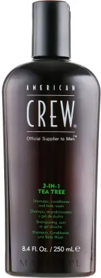 American Crew Tea Tree средство 3 в 1 шампунь кондиционер и гель для душа мужской с маслом чайного дерева