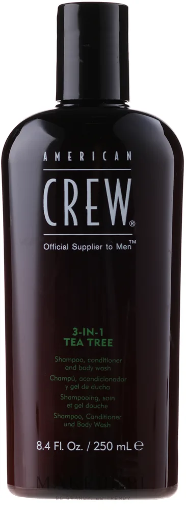American Crew Tea Tree средство 3 в 1 шампунь кондиционер и гель для душа мужской с маслом чайного дерева