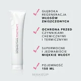 Маска для волос Sebastian Professional Penetraitt разглаживающая, для повреждённых, с маслом жожоба и рисовых отрубей, 150 мл — фото 2