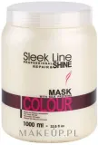 Маска для волос Stapiz Sleek Line Colour для окрашенных, восстановление и стойкость цвета, с протеинами шёлка, 1000 мл — фото 2