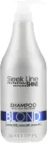 Тонирующий шампунь Stapiz Sleek Line Blond с протеинами шёлка для светлых волос, 1000 мл — фото 3