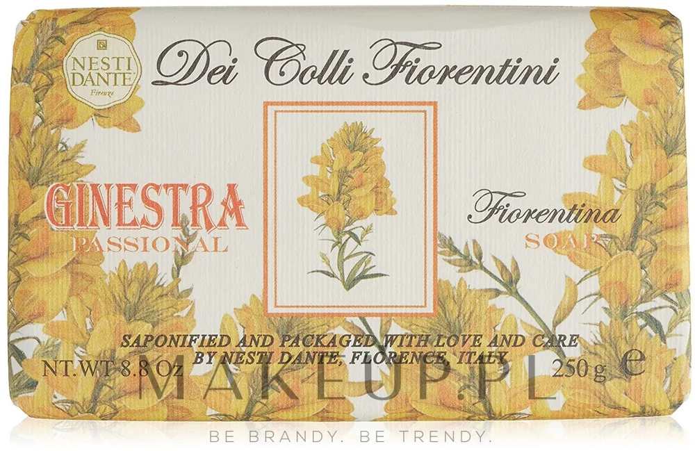 Натуральное туалетное мыло Nesti Dante Dei Colli Fiorentini Broom с ракитником, 250 г