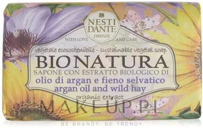 Натуральное туалетное мыло Nesti Dante Bio Natura с аргановым маслом и сеном, 250 г