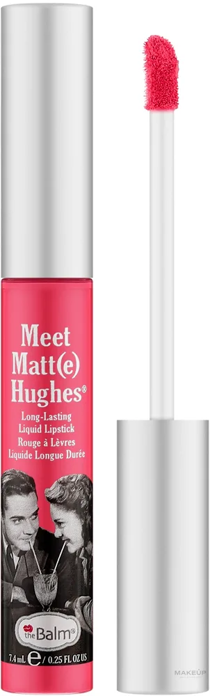 Жидкая помада для губ theBalm Meet Matt(e) Hughes матовая, оттенок Chivalrous (Bright Pink)