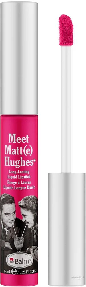 Жидкая помада для губ theBalm Meet Matt(e) Hughes матовая, оттенок Sentimental (Warm Magenta)