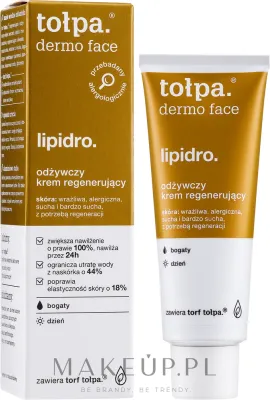 Крем для лица Tolpa Dermo Face Lipidro питательный регенерирующий 40 мл