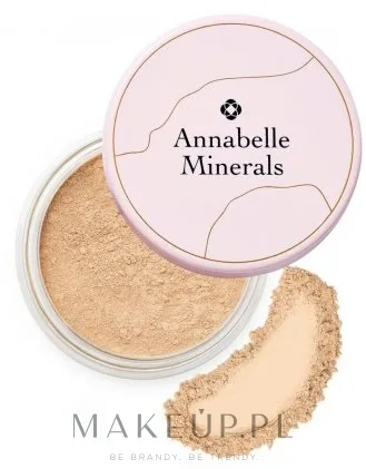 Минеральная тональная основа Annabelle Minerals Radiant Foundation с эффектом сияния, для лёгкого покрытия, 10 г, оттенок Golden Sand