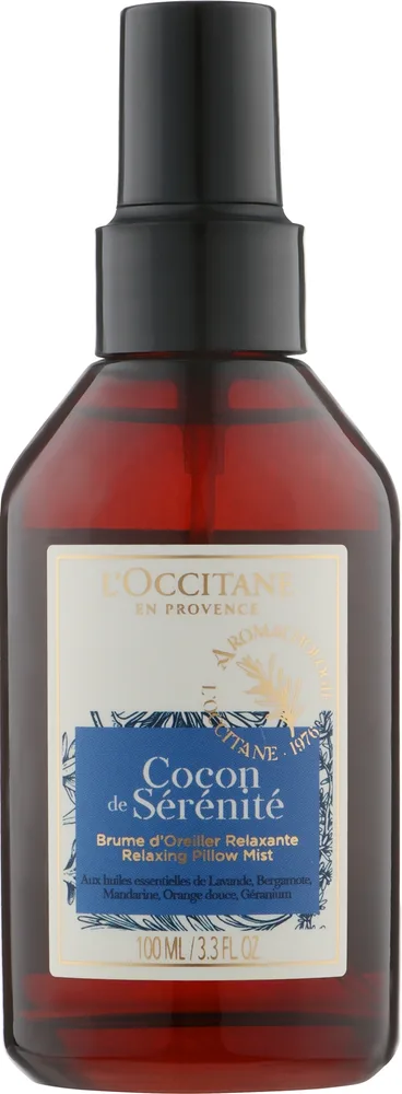 Спрей для подушки L'Occitane Aromachologie Relaxing расслабляющий с маслами лаванды и бергамота 100 мл