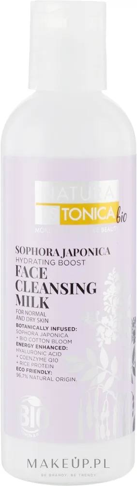 Natura Estonica Sophora Japonica очищающее молочко с гиалуроном рисом и коэнзимом Q10 200 мл