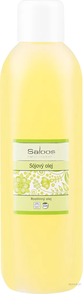 Соевое масло Saloos Bio Soybean Oil для тела и массажа витамины A и E 1000 мл