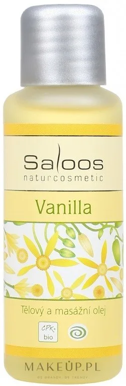 Массажное масло Saloos Vanilla Massage Oil ваниль Бурбон для расслабляющего массажа 50 мл