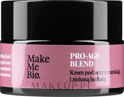 Крем для кожи вокруг глаз Make Me Bio с маракуйей и зелёным чаем, SPF 25, с соком алоэ, 15 мл