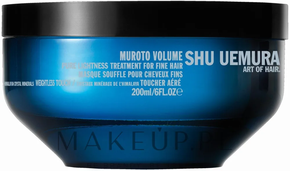 Shu Uemura Art Of Hair Shu Uemura Art of Hair Muroto Volume Pure Lightness Treatment - Маска для волос Shu Uemura Muroto Volume для объёма, для тонких, уплотнение и лёгкость, безопасна для окрашенных, 500 мл