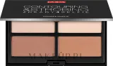 Палетка для контуринга и стробинга Pupa Contouring & Strobing Powder Palette, оттенок 003 - Dark Skin — фото 1