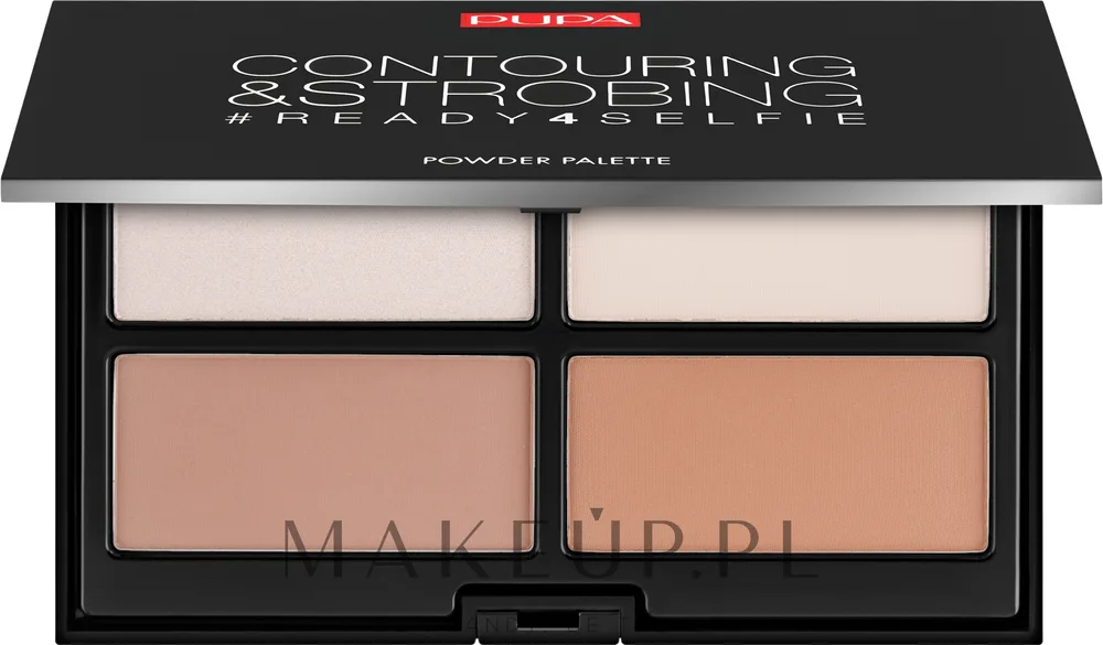 Палетка для контуринга и стробинга Pupa Contouring & Strobing Powder Palette, оттенок 001 - Light Skin