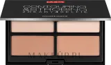 Палетка для контуринга и стробинга Pupa Contouring & Strobing Powder Palette, оттенок 002 - Medium Skin — фото 1