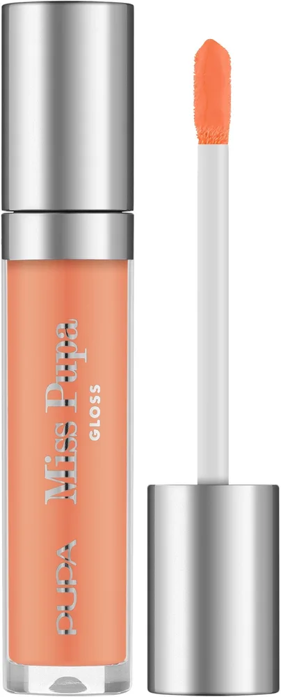 Блеск для губ Pupa Miss Pupa Gloss сияющий, оттенок 201 - Tender Apricot