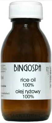 Рисовое масло BingoSpa 100% для тела витамин E 100 мл