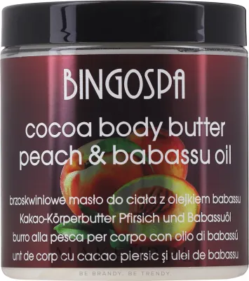 Масло для тела BingoSpa Cocoa Butter какао персик и бабассу 250 г