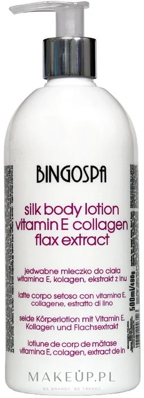 Шёлковое молочко для тела с коллагеном BingoSpa Silk Body Milk