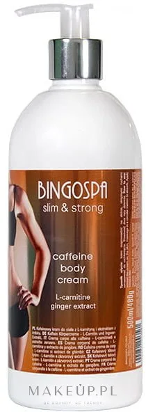 Крем для тела BingoSpa Peach Slimming моделирующий с кофеином, L-карнитином и персиком 500 мл