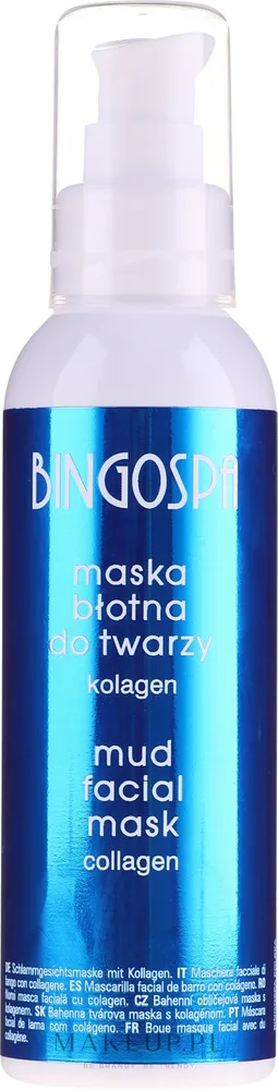 Грязевая маска для лица BingoSpa с коллагеном для жирной проблемной кожи 150 г