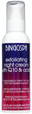 Крем для лица BingoSpa Exfoliating ночной с коэнзимом Q10 и комплексом кислот 135 г