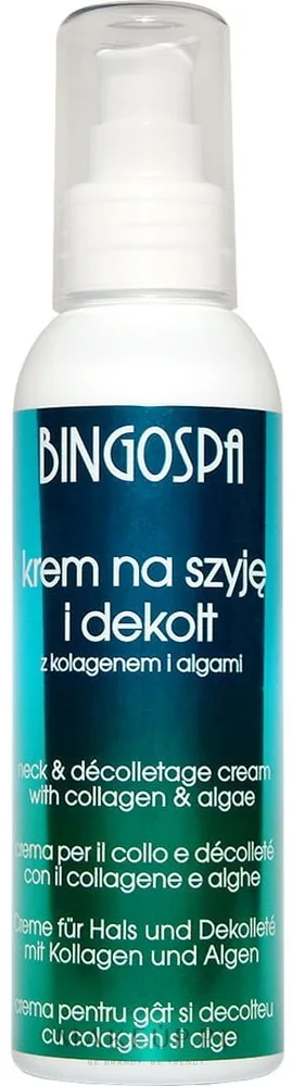 Крем для шеи и декольте BingoSpa Cream With Collagen And Algae с коллагеном и водорослями, 135 г