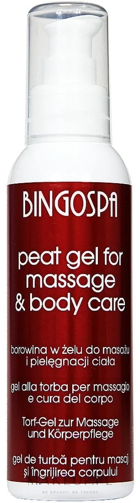 Массажный гель с торфом, розмарином и арникой BingoSpa Peat Gel With Rosemary And Arnica Massage, 120 г