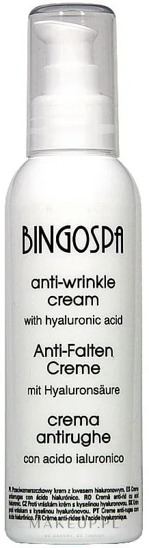 Крем для лица BingoSpa Anti-Wrinkle против морщин с гиалуроновой кислотой 135 г