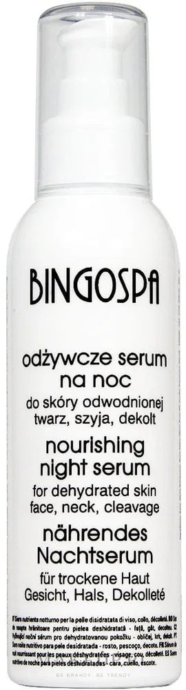 Сыворотка для лица, шеи и декольте BingoSpa Nourishing питательная для обезвоженной кожи 135 г