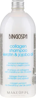 Коллагеновый шампунь с маслом жожоба и фруктовыми экстрактами BingoSpa, 500 мл
