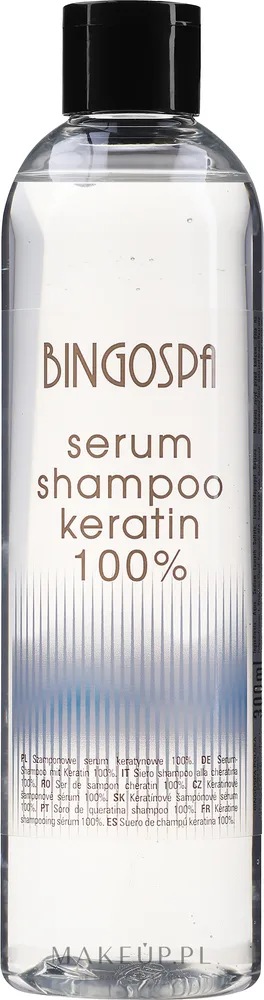 Шампунь-сыворотка с кератином и комплексом трав BingoSpa Serum Shampoo Keratin, 300 мл